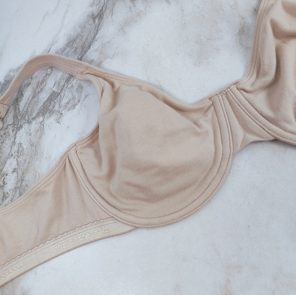 Fruit of the Loom 9292PR Beige Cotton Stretch Extreme Comfort Unlined Bra, 36C - Picture 7 of 14